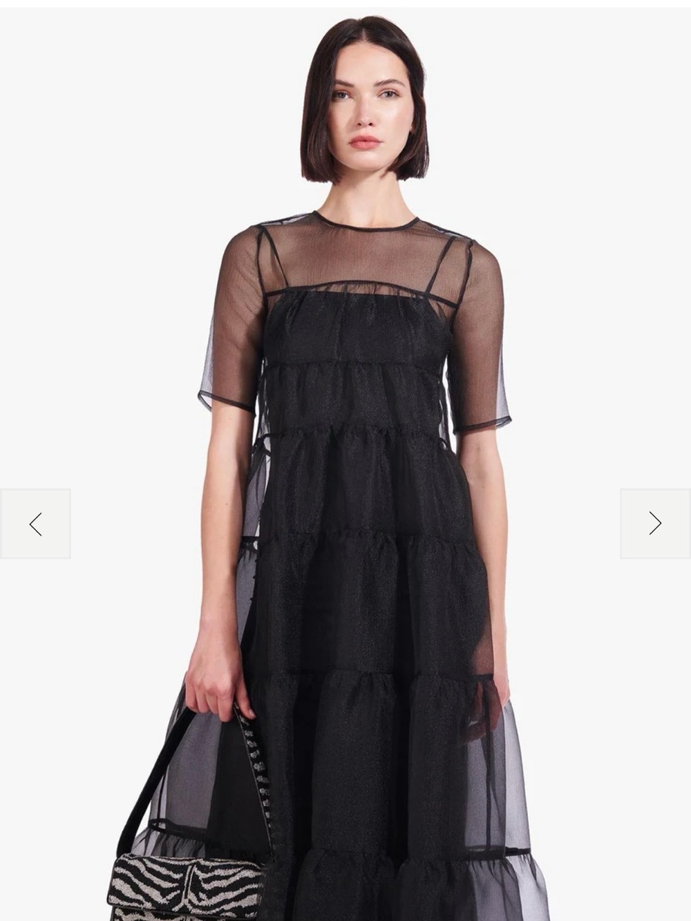 NWT STAUD Hyacinth Black Maxi Dress - M - Picture 2 of 6